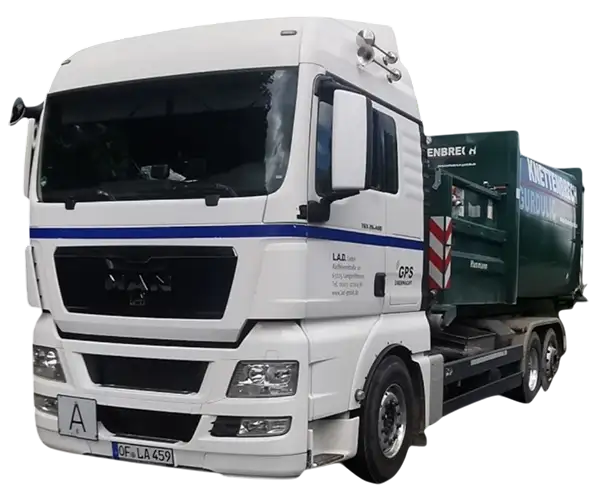 LAD LKW mit geladenem Container
